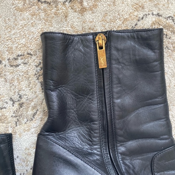 Yves saint laurent wooden platform booties - Picture 2 of 5